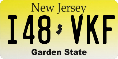 NJ license plate I48VKF