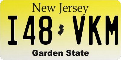 NJ license plate I48VKM