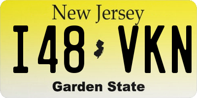 NJ license plate I48VKN