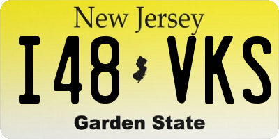 NJ license plate I48VKS