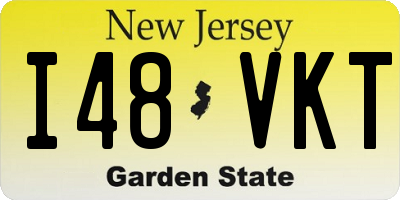 NJ license plate I48VKT