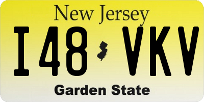 NJ license plate I48VKV