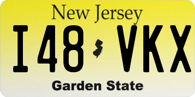 NJ license plate I48VKX