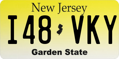 NJ license plate I48VKY