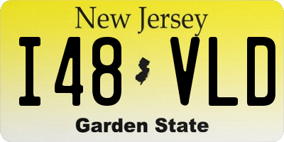 NJ license plate I48VLD