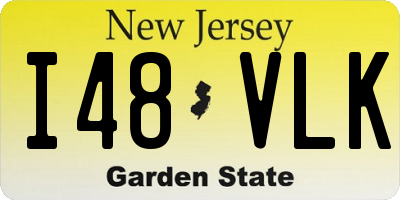 NJ license plate I48VLK