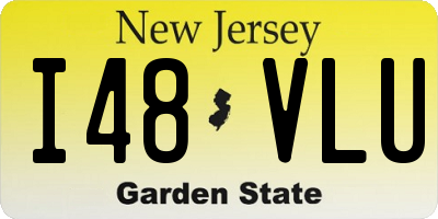 NJ license plate I48VLU