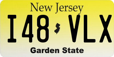 NJ license plate I48VLX