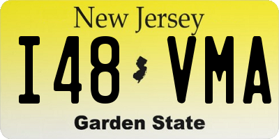 NJ license plate I48VMA