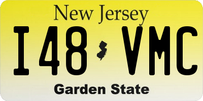NJ license plate I48VMC