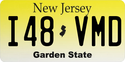 NJ license plate I48VMD