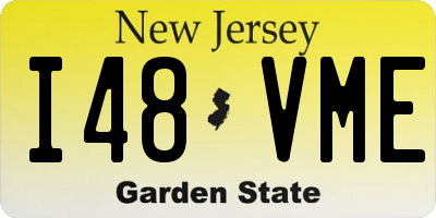 NJ license plate I48VME