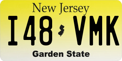 NJ license plate I48VMK