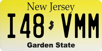 NJ license plate I48VMM