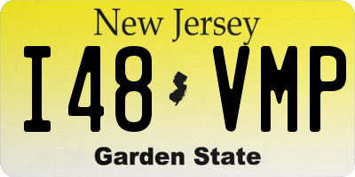 NJ license plate I48VMP