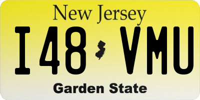 NJ license plate I48VMU