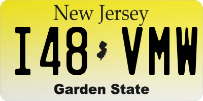 NJ license plate I48VMW