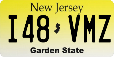NJ license plate I48VMZ