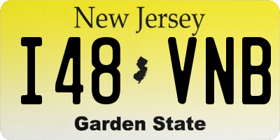 NJ license plate I48VNB