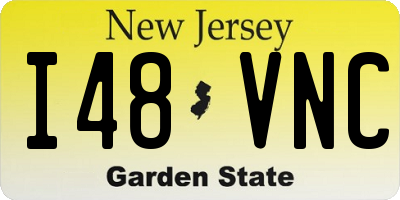 NJ license plate I48VNC