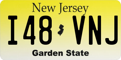 NJ license plate I48VNJ