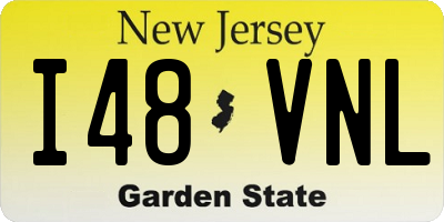 NJ license plate I48VNL