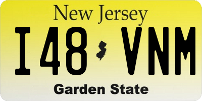 NJ license plate I48VNM