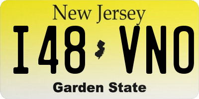 NJ license plate I48VNO