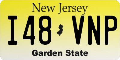 NJ license plate I48VNP
