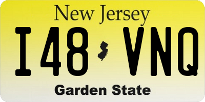 NJ license plate I48VNQ