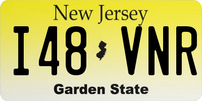 NJ license plate I48VNR