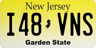 NJ license plate I48VNS