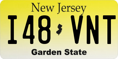 NJ license plate I48VNT