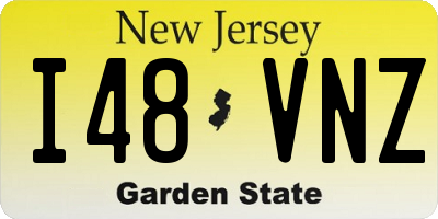 NJ license plate I48VNZ