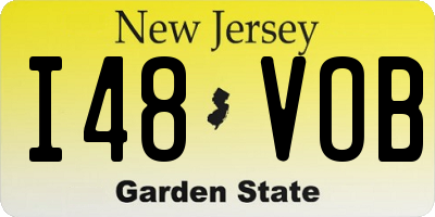 NJ license plate I48VOB