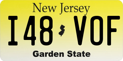 NJ license plate I48VOF