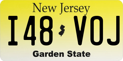 NJ license plate I48VOJ