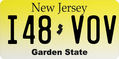 NJ license plate I48VOV