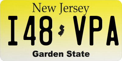NJ license plate I48VPA