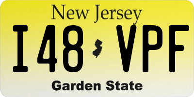 NJ license plate I48VPF