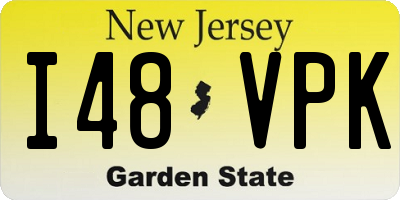 NJ license plate I48VPK