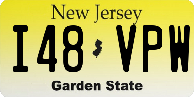 NJ license plate I48VPW