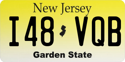 NJ license plate I48VQB