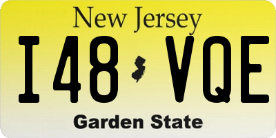 NJ license plate I48VQE
