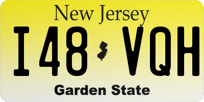 NJ license plate I48VQH
