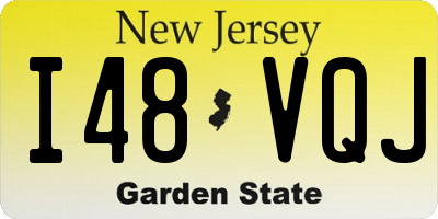 NJ license plate I48VQJ