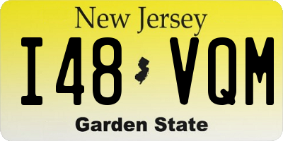 NJ license plate I48VQM