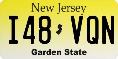 NJ license plate I48VQN