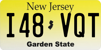 NJ license plate I48VQT