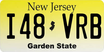 NJ license plate I48VRB